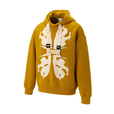 Puma Staffonly Monopoly Graphic Print Loose Fit Hoodie Unisex Brick Orange 539896-84
