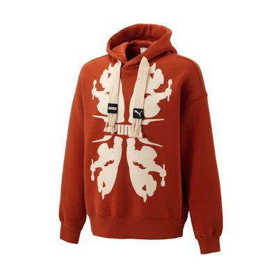Puma Staffonly Monopoly Hoodie Brown - Unisex Graphic Print Pullover 539896-83