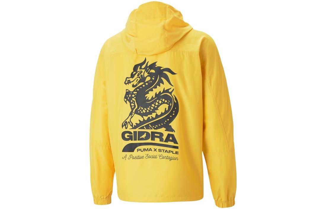 Lookbook 푸마 x 스테이플 SS23 옐로우 하프집 후드 윈드브레이커 자켓 유니섹스 620653-55