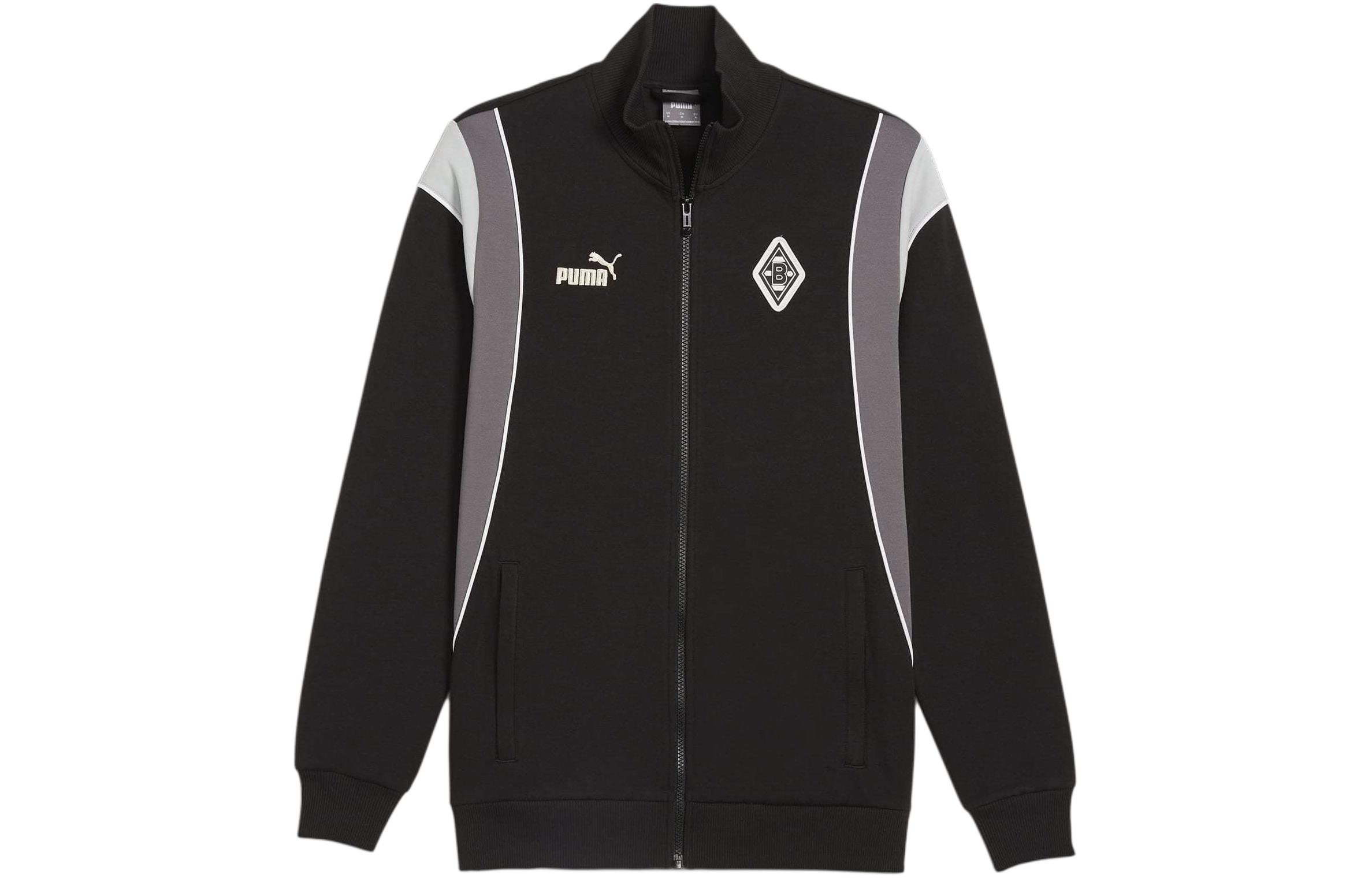 Puma Sue Tsai FtblArchive Logo Track Jacket Black/Grey Retro Style 774304-01