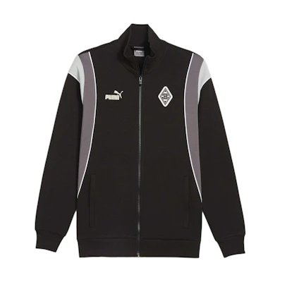 Puma Sue Tsai FtblArchive Logo Track Jacket Black/Grey Retro Style 774304-01