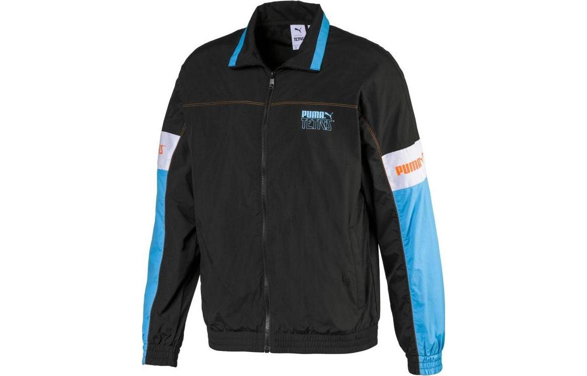 Puma Tetris Colorblock Windbreaker Jacket Blue - Durable Outerwear 597136-01