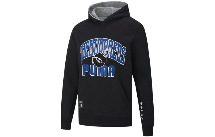 Puma x The Hundreds Reversible Retro Logo Hoodie Men’s Black 598311-01