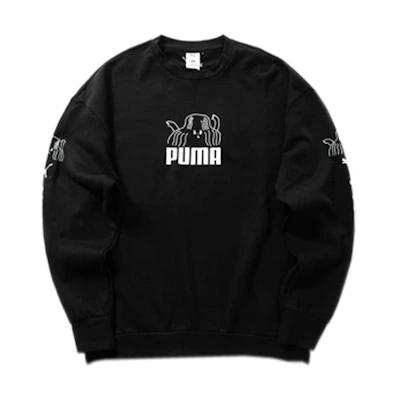 Puma TYAKASHA Collaboration Black Crewneck Sweatshirt 595562-01
