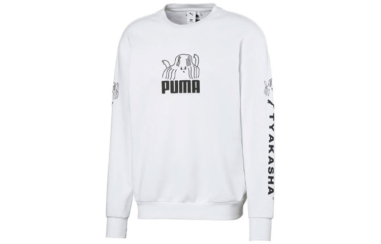 Puma TYAKASHA Collaboration Crewneck Sweatshirt White 595562-02