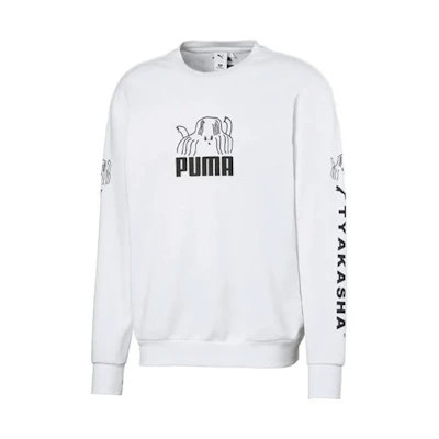 Puma TYAKASHA Collaboration Crewneck Sweatshirt White 595562-02