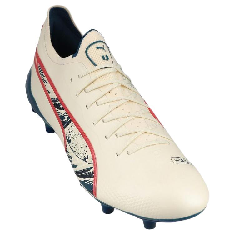 Lookbook Unisport x PUMA King Ultimate FG/AG 舒適休閒 防滑耐磨 足球鞋 男女同款 白紅藍