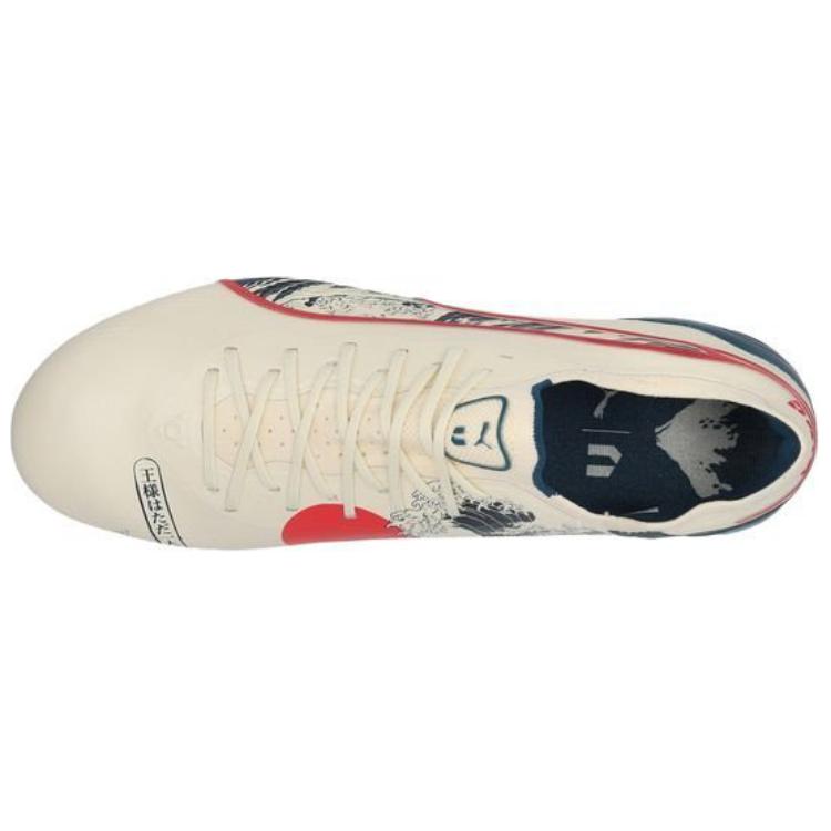 Details for Unisport x PUMA King Ultimate FG/AG 舒適休閒 防滑耐磨 足球鞋 男女同款 白紅藍