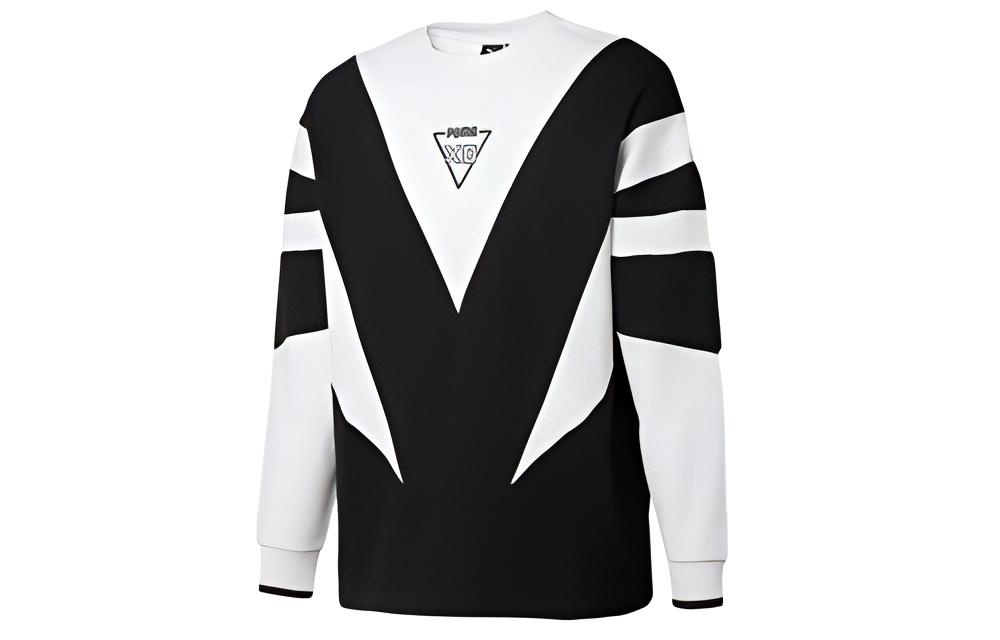 Puma XO Homage to Archive Colorblock Pullover Sweatshirt Black/White Unisex 578539-01