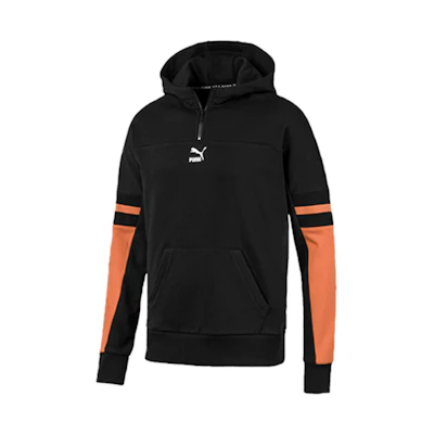 Puma XTG Colorblock Zip Pullover Sweatshirt Black 595880-56