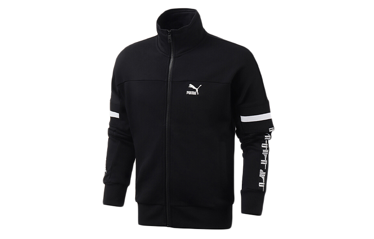 Puma XTG Track Jacket Black Knit Slim Fit High Collar Jacket 595866-01