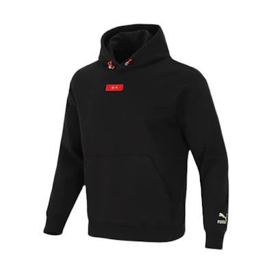 Puma Year of the Tiger CNY Knit Hoodie Black Casual Pullover 536049-01