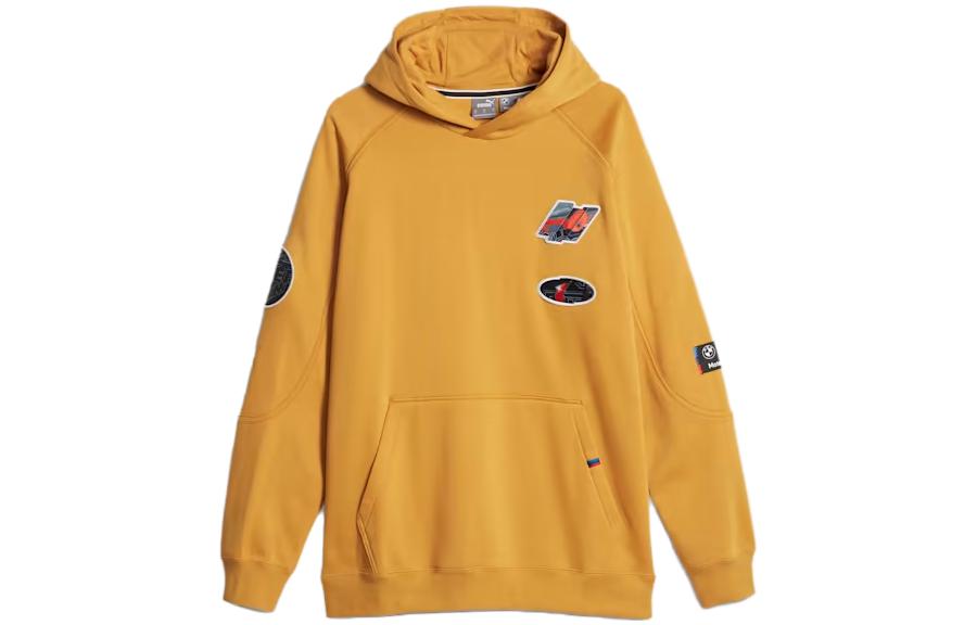Puma Yellow Patch Hoodie Pullover Long Sleeve Sweatshirt 621073-09