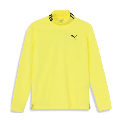 Puma Yellow Printed Half-Turtleneck Pullover Casual Sweatshirt 624918-02