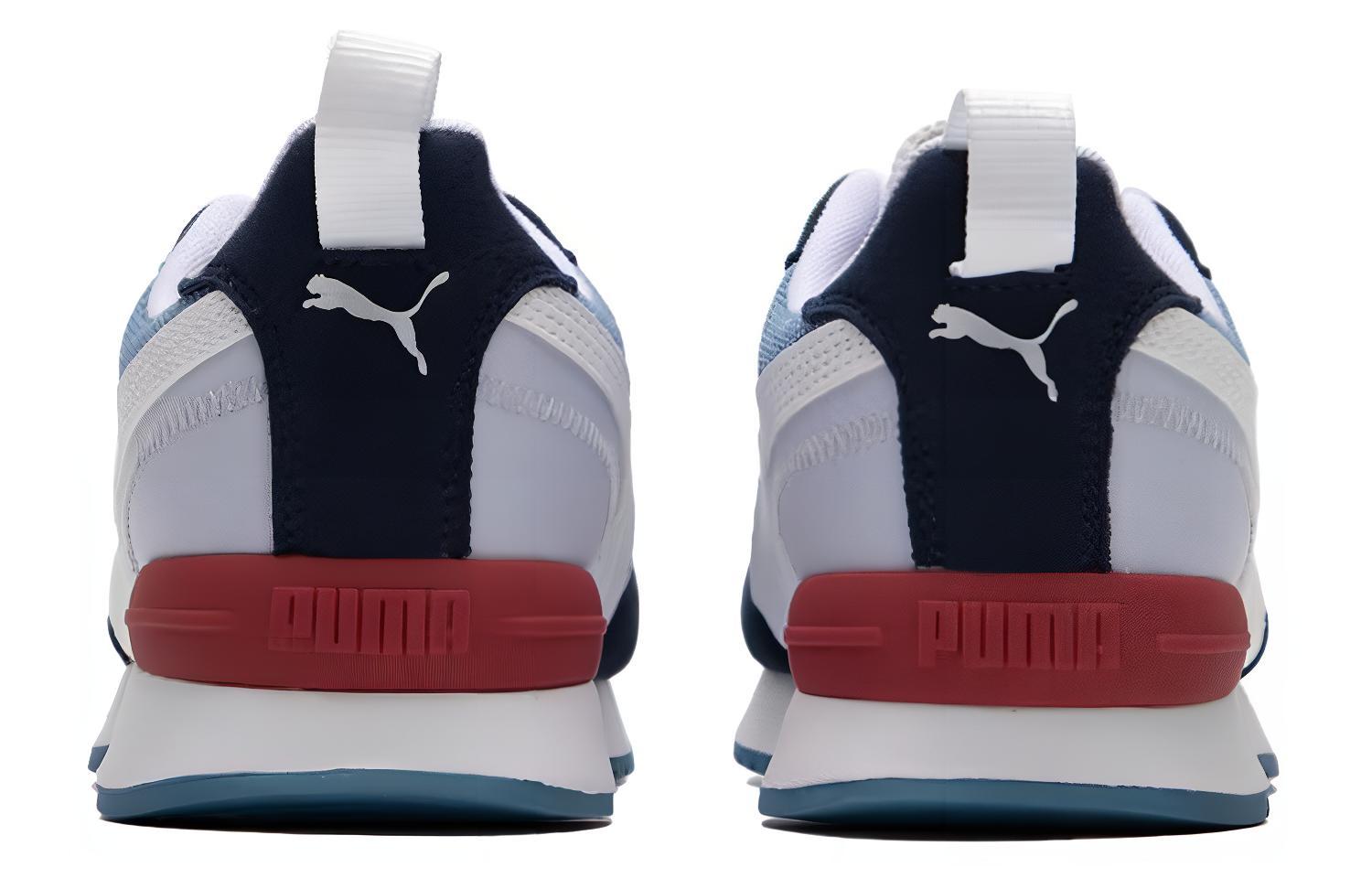 Lookbook 푸마 블루 화이트 운동화   (Puma Blue White Sneakers) 393910-09