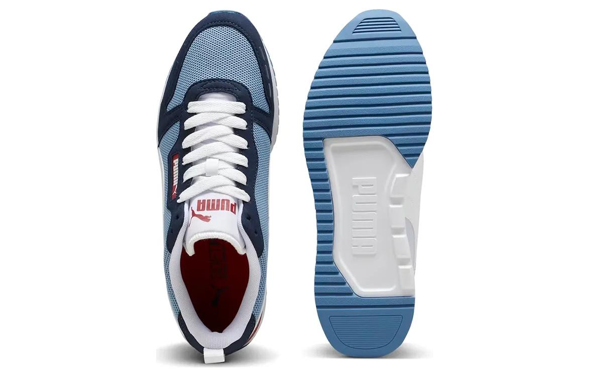 Shop 푸마 블루 화이트 운동화   (Puma Blue White Sneakers) 393910-09