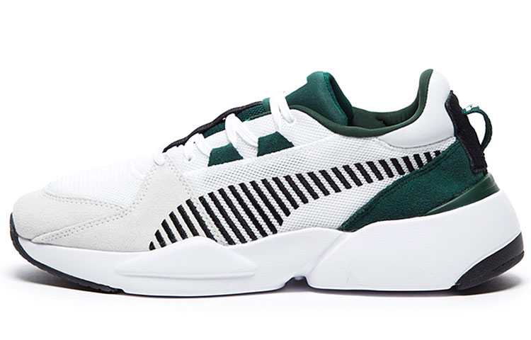 Buy 彪马 Zeta 麂皮 轻便透气减震 低帮運動鞋 白綠