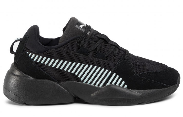Order 彪馬 PUMA Zeta 麂皮耐磨防滑舒適低幫運動鞋 黑