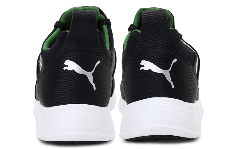 Shop 彪马Zod Runner低帮运动鞋/绿黑配色 370790-07