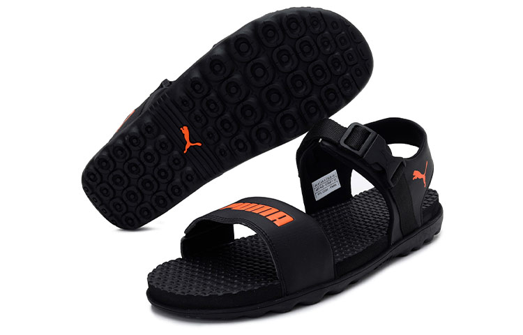 Lookbook Puma Zone Comfort IDP 'Hitam Oranye Velcro' 375471-02