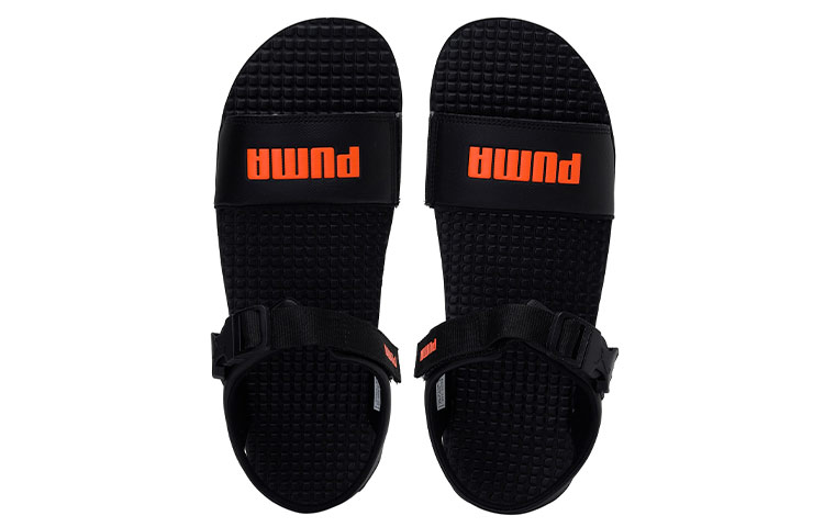 Shop Puma Zone Comfort IDP 'Hitam Oranye Velcro' 375471-02