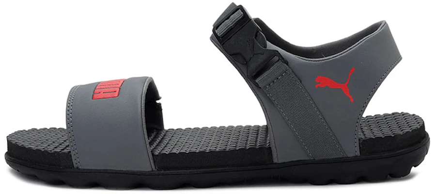 Puma Zone Comfort Sandals 'Grey Red' 375471-01 Buy Puma Zone Comfort Sandals 'Grey Red' 375471-01