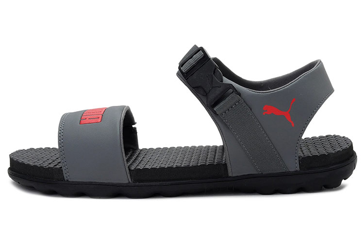 Puma Zone Comfort Sandals 'Grey Red' 375471-01