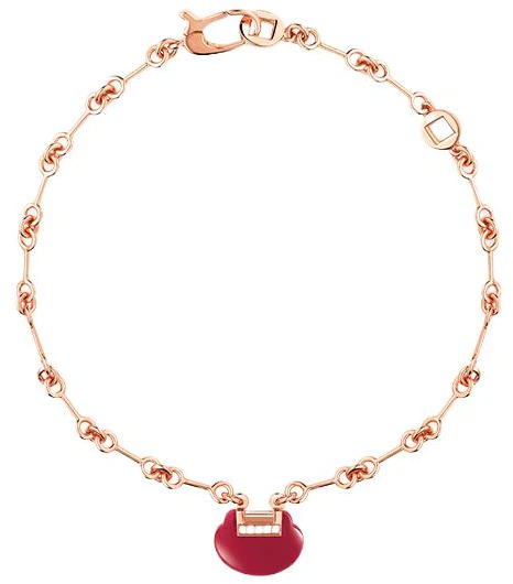 qeelin-kirin-18-k-rose-gold-diamond-red-agate-couple-bracelet-unisex-yy-040-bl-rgdra