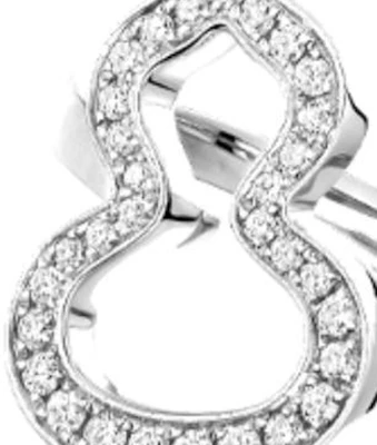 Anillo Unisex Qeelin Kirin Calabaza Hueca Oro Blanco 18K con Diamantes Plata. WUR40AAWGDI Lookbook Anillo Unisex Qeelin Kirin Calabaza Hueca Oro Blanco 18K con Diamantes Plata. WUR40AAWGDI