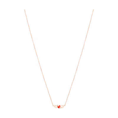 Qeelin Kirin Rose Gold Diamond Gourd Pendant Necklace Unisex Couple Design WWN50ABRGRH
