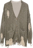 R13 FW23 Vintage V-Neck Knit Long Sleeve Sweater Green () R13MY123Y096B R13 FW23 Vintage V-Neck Knit Long Sleeve Sweater Green () R13MY123Y096B