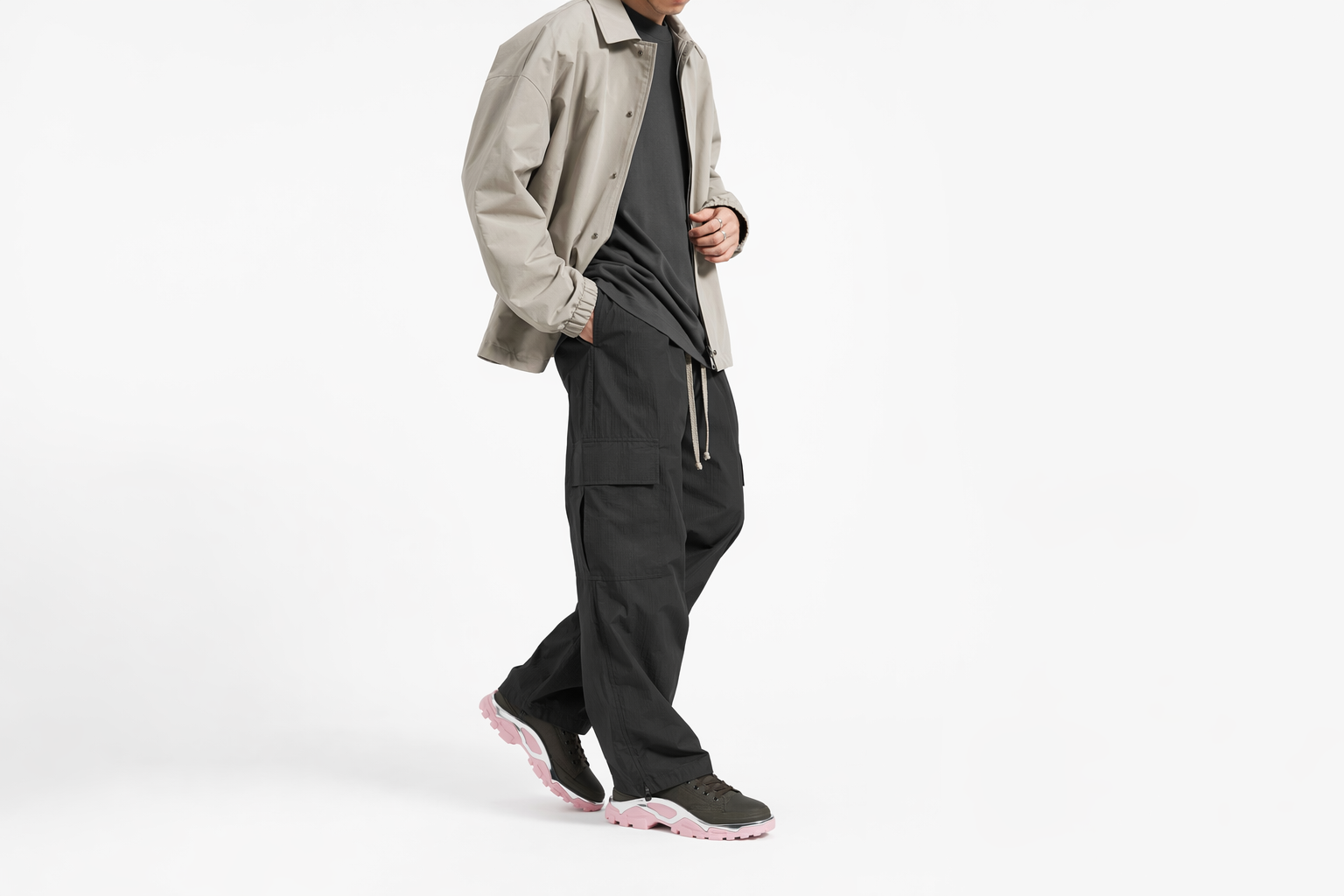 Order adidas Originals Raf Simons Detroit Runner 軍綠粉
