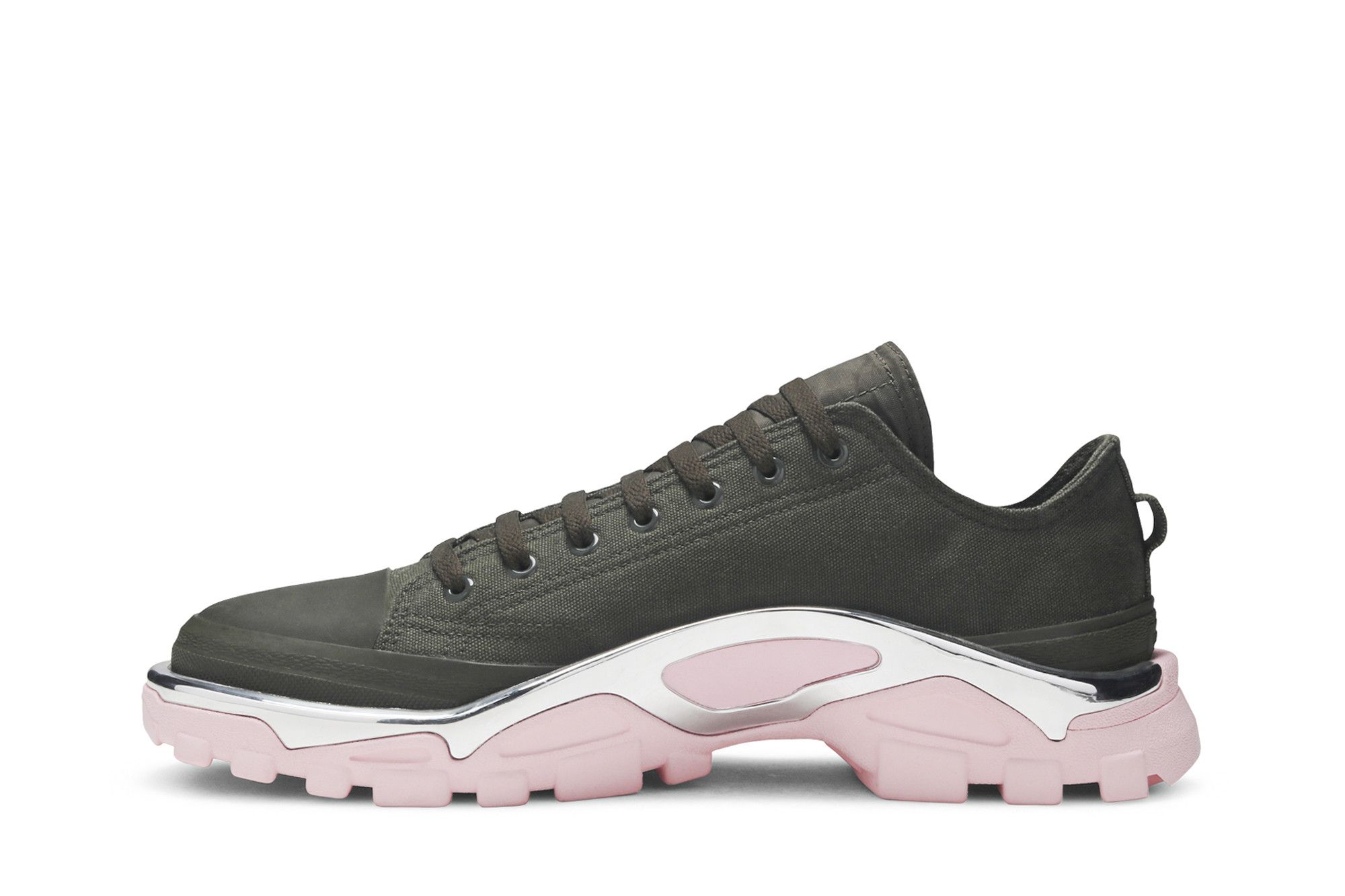 Shop adidas Originals Raf Simons Detroit Runner 軍綠粉
