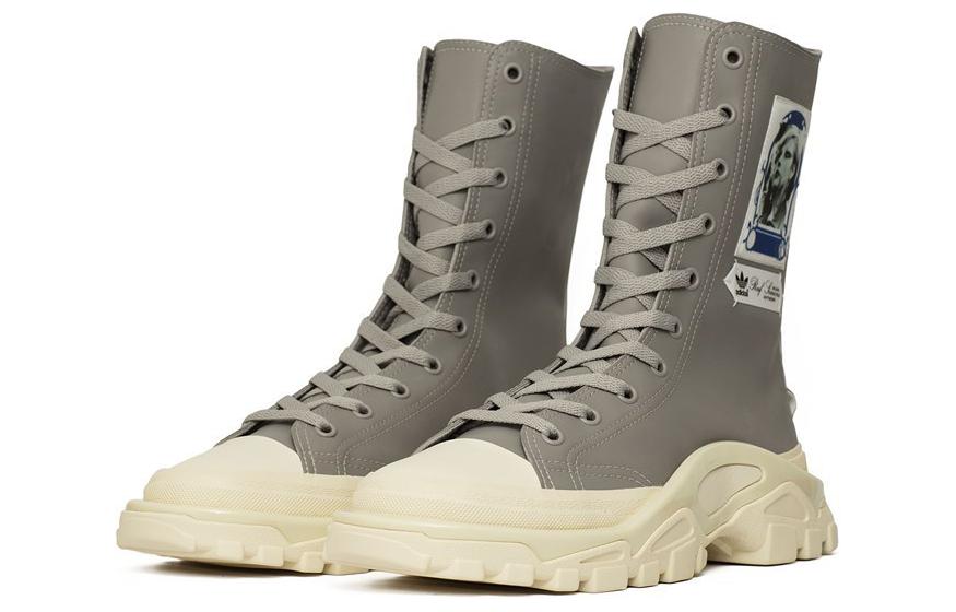 Lookbook Raf Simons x adidas Detroit Runner High 'Gris Blanco' EE7942