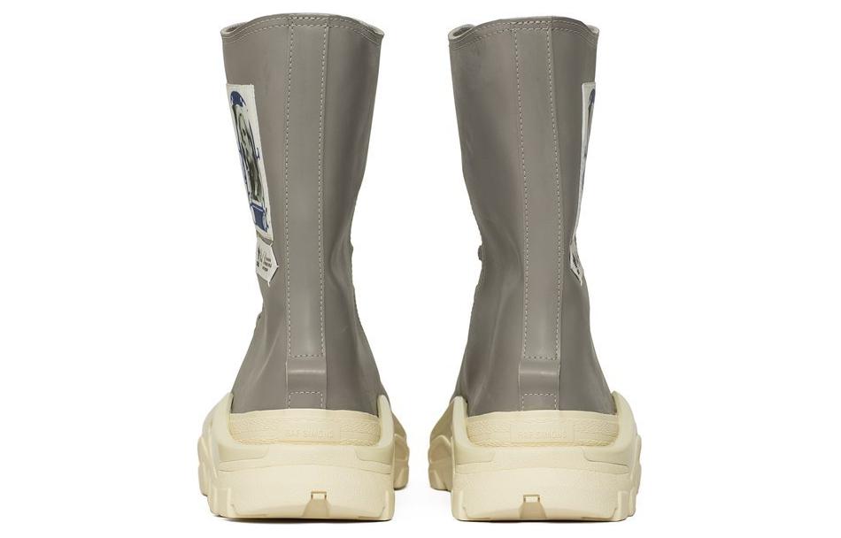 Shop Raf Simons x adidas Detroit Runner High 'Gris Blanco' EE7942