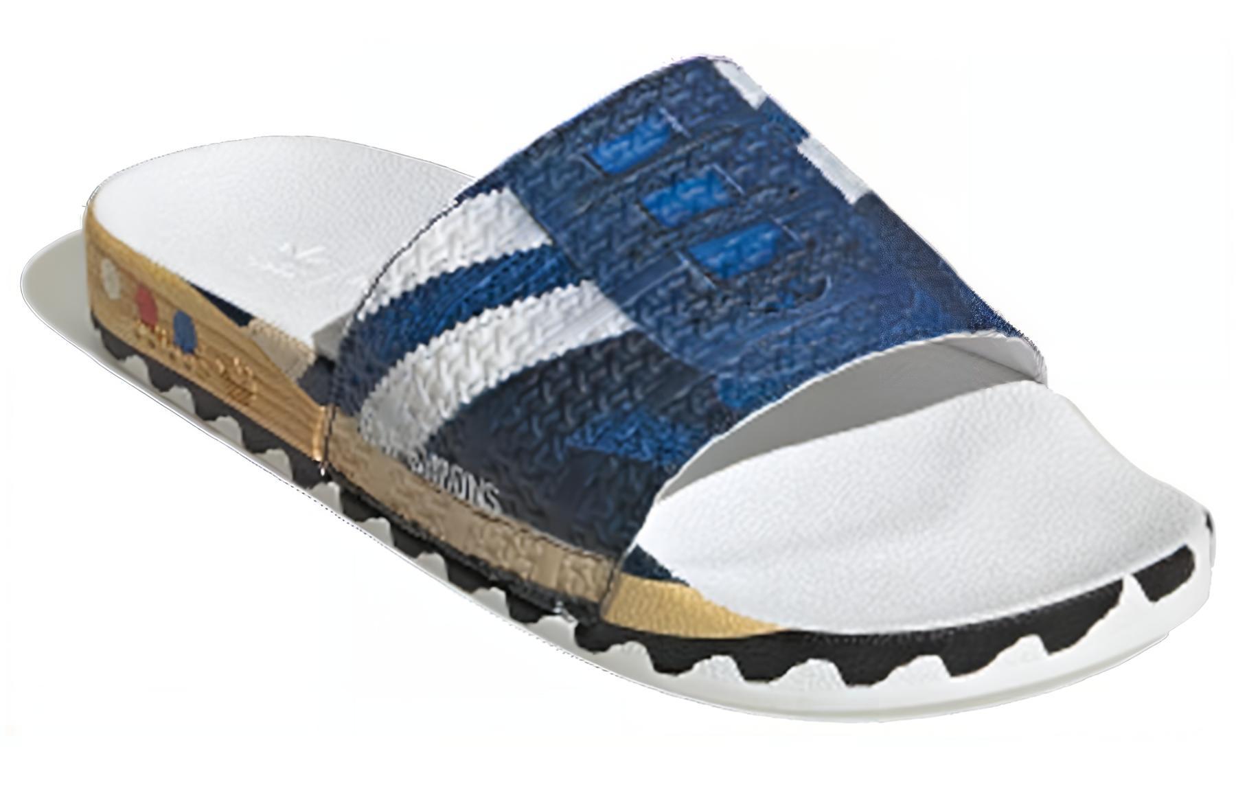 Raf Simons adidas LA Adilette Slides 'Trompe L'oeil' 圖 2