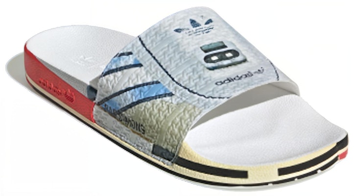 Raf Simons x adidas 微型 Adilette 拖鞋 '视觉错觉' EE7955 Lookbook Raf Simons x adidas 微型 Adilette 拖鞋 '视觉错觉' EE7955