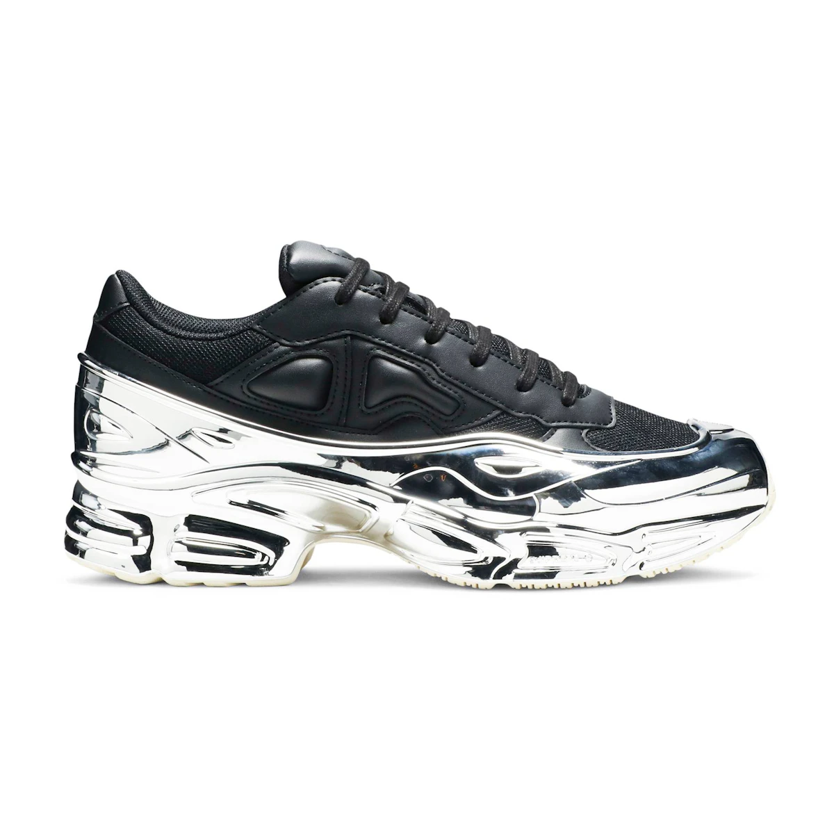 Core Black Raf Simons Sneakers Black And Silver Athletic Shoes Raf