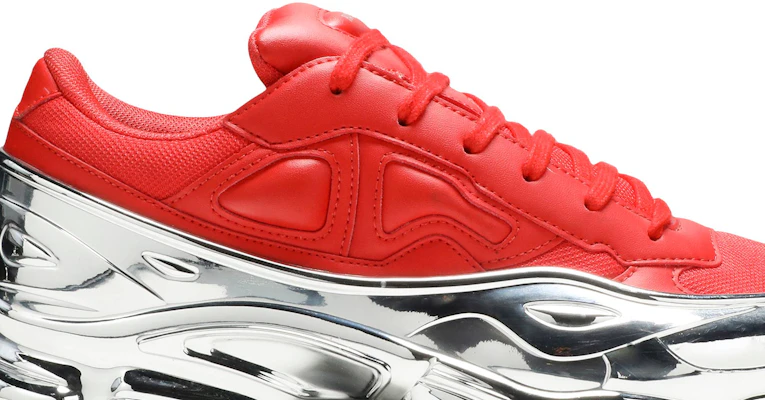 Red and silver raf simons shoes discount