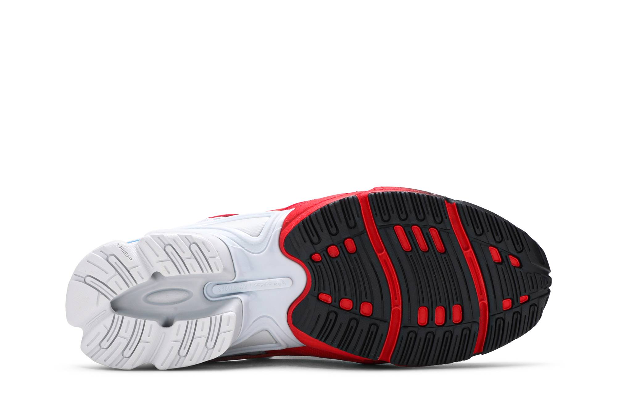 Shop Raf Simons x adidas Ozweego Replicant '紅色光環藍' EE7933