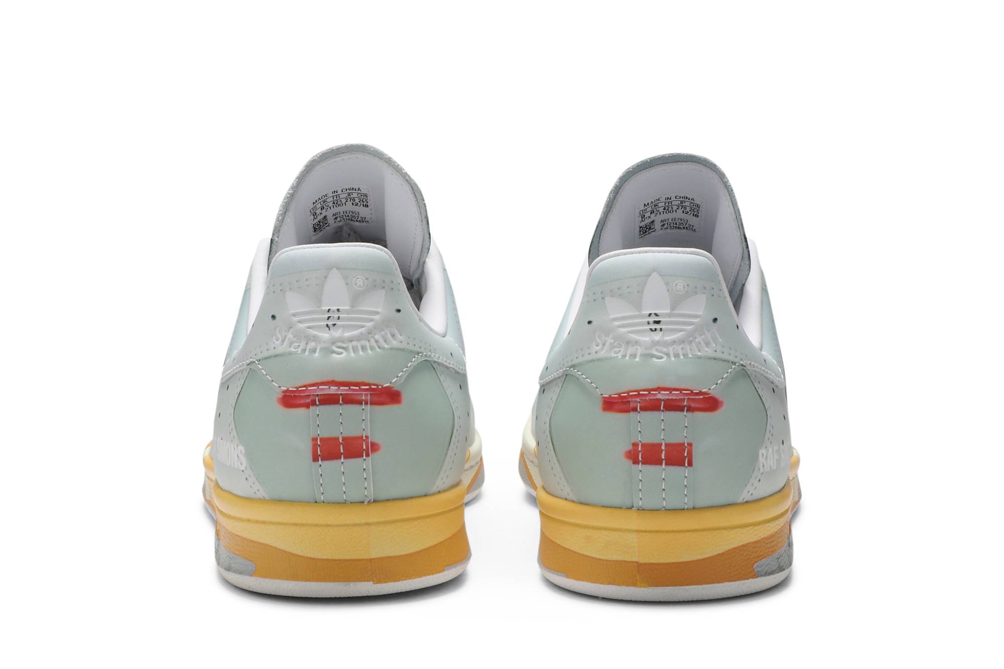 Details for adidas originals StanSmith Raf Simons Torsion 低筒 板鞋 男女款 白灰