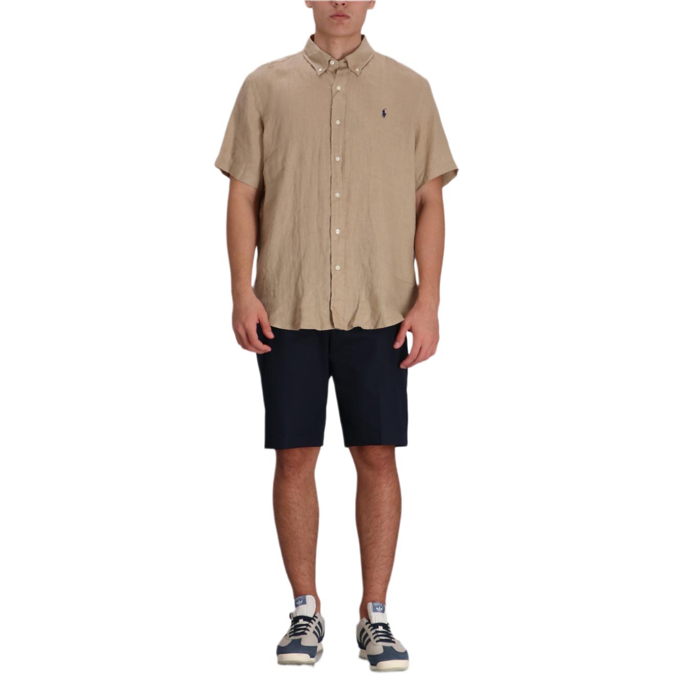 Ralph Lauren  Beige Short Sleeve Shirt with Embroidered Logo. 710968912-003 圖 4