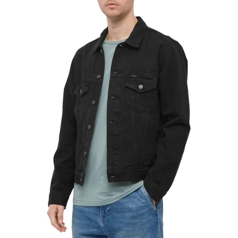 Ralph Lauren  Black Denim Jacket with Button-Up Front and Pointed Collar. 710833150-003 圖 5