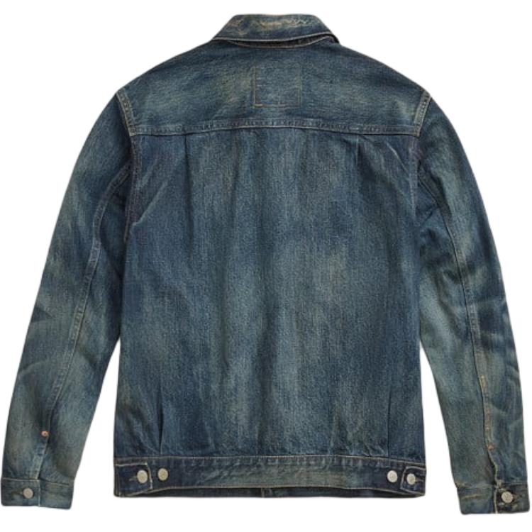 Lookbook 拉夫劳伦 蓝色标志翻领长袖纽扣夹克 782943801-001