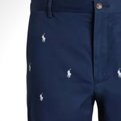 Ralph Lauren Shorts Casuales con Cremallera y Logo de Pony Azul. 710698525-016 Sizing Ralph Lauren Shorts Casuales con Cremallera y Logo de Pony Azul. 710698525-016