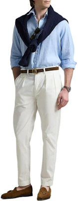 拉夫·勞倫 刺繡寬鬆版長袖襯衫 藍色 MNPOWOV16824181-400 Purchase 拉夫·勞倫 刺繡寬鬆版長袖襯衫 藍色 MNPOWOV16824181-400