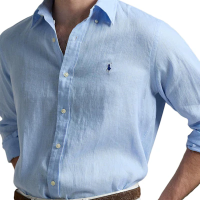 拉夫·勞倫 刺繡寬鬆版長袖襯衫 藍色 MNPOWOV16824181-400 Details for 拉夫·勞倫 刺繡寬鬆版長袖襯衫 藍色 MNPOWOV16824181-400