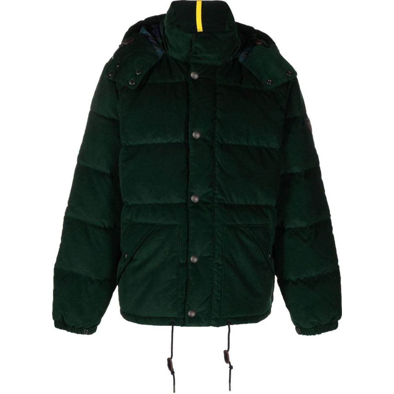 Ralph Lauren  Green Solid Color Hooded Puffer Jacket Long Sleeve. 710920445002