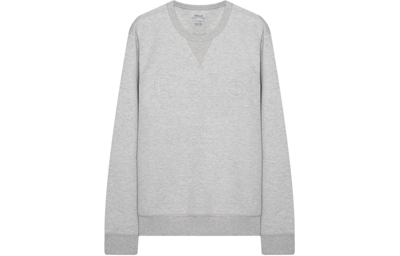 Order Ralph Lauren Grey Pullover Sweatshirt dengan Logo Huruf. 710890703-003