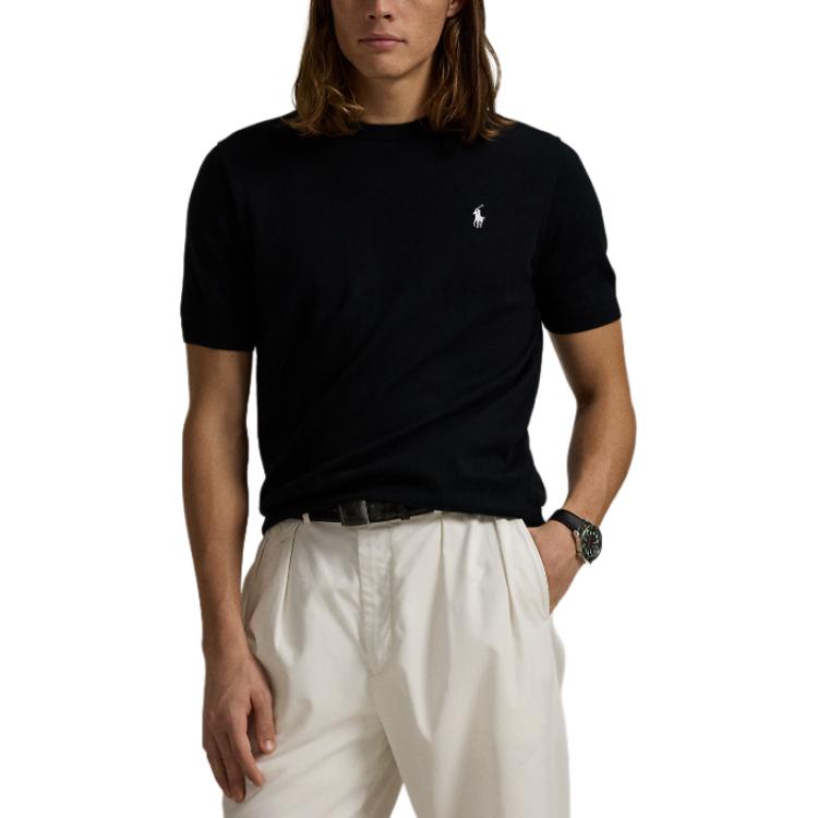 Ralph Lauren  Logo Embroidered Crewneck T-Shirt Navy Blue MNPOSWE1N820040001 圖 3